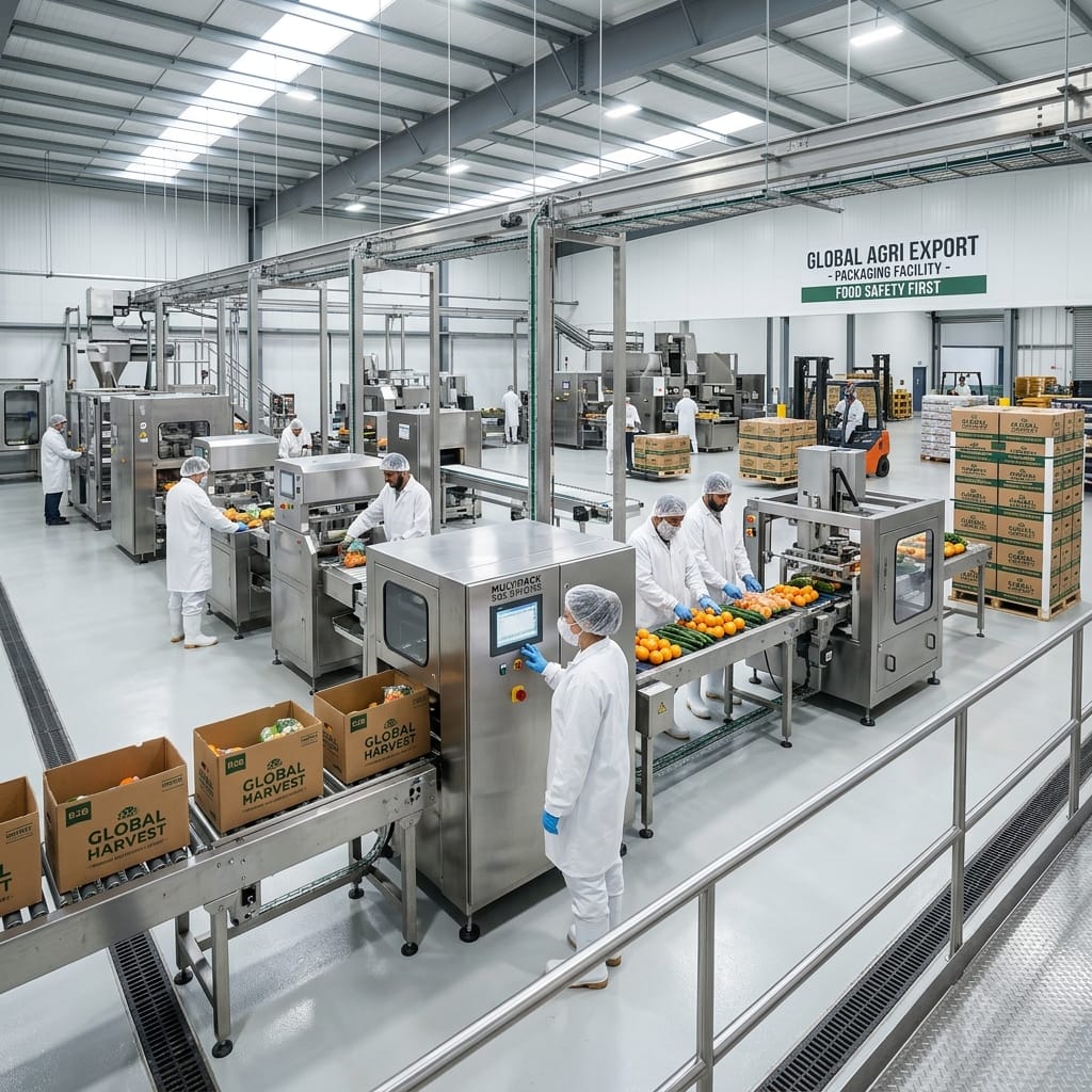 Export-grade processing and packaging facility