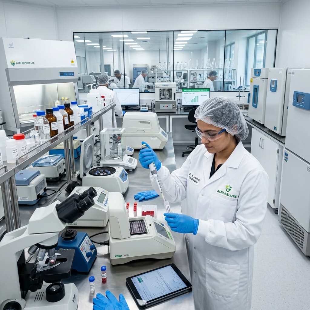 Professional quality control in a modern food laboratory
